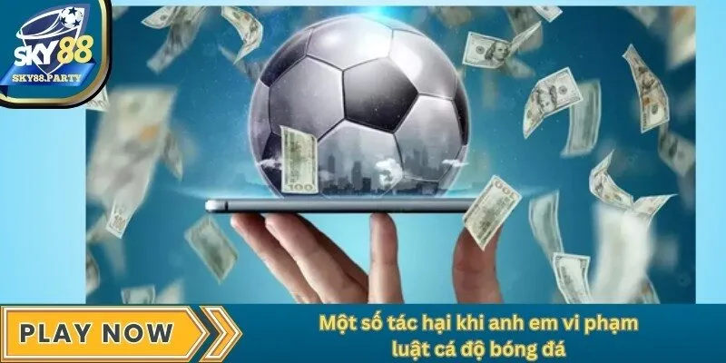 Một số tác hại khi anh em vi phạm luật cá độ bóng đá
